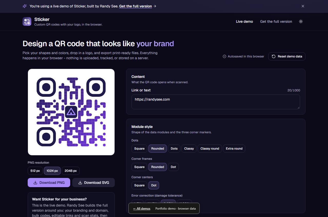 Sticker interface